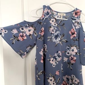 Gorgeous Floral Cold Shoulder Shirt